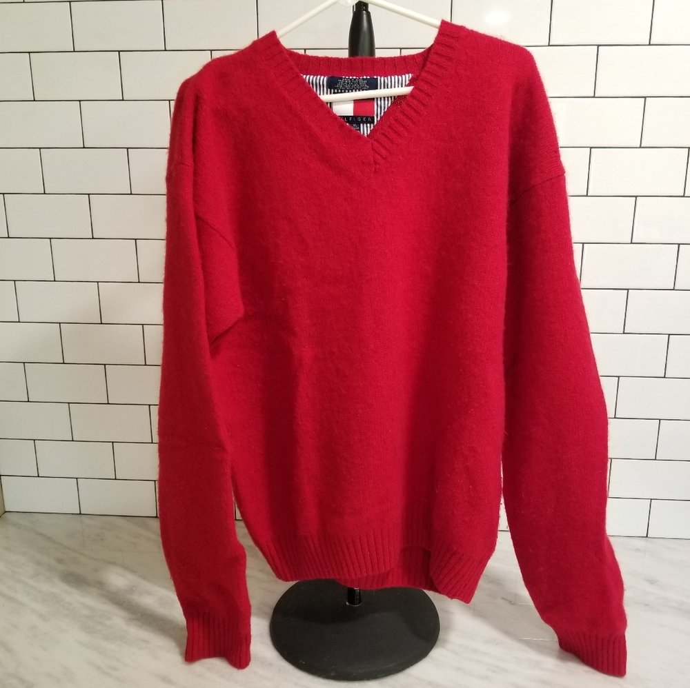 Vintage Tommy Hilfiger XL Shetland Wool Sweater